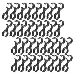 40Pcs Hiking Pole Clips Lightweight Plastic Buckle Quick Adjust Double Rod Clamp
