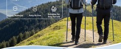 Hiking Trekking Pole, Adjustable Length Walking Stick Survival Lightweight