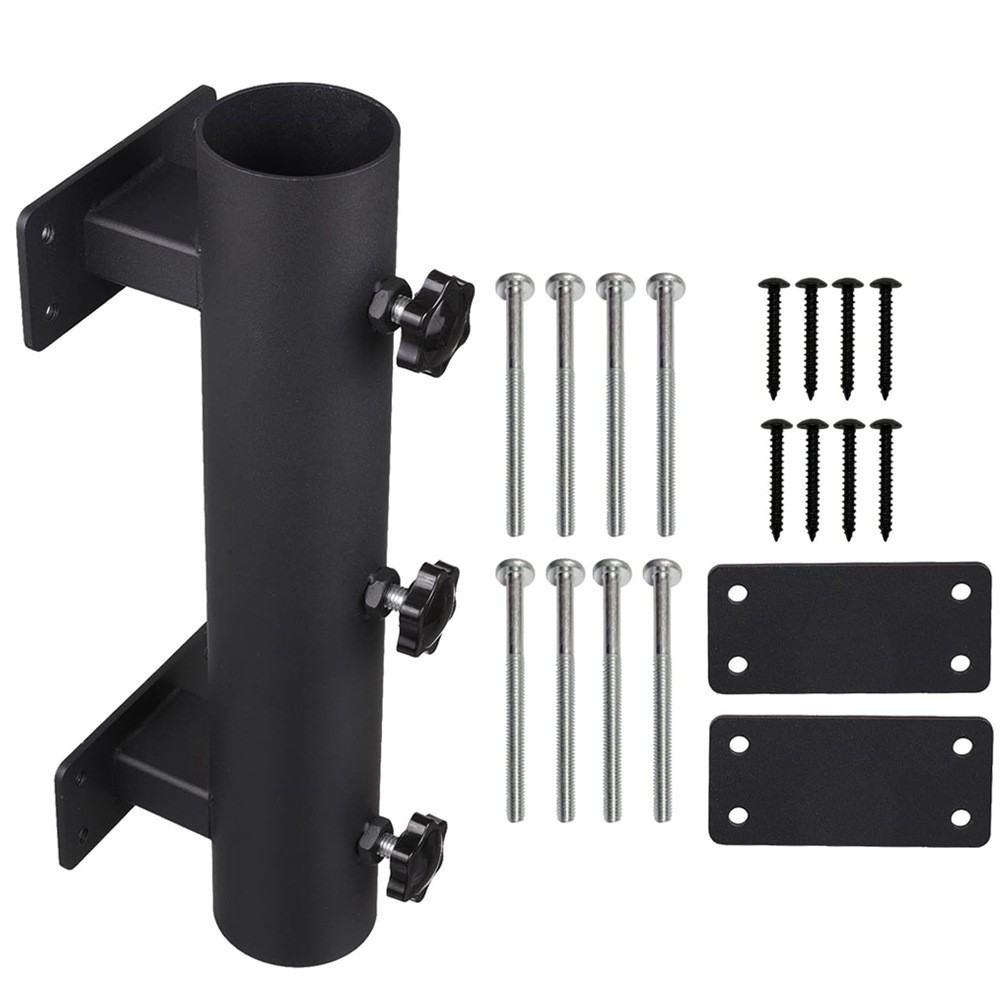Steel Balcony Clamp Holder for Umbrella Poles Diameter 23 to 38 Millimeter