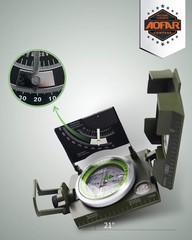 AF-4074 Military Compass Lensatic Sighting-Multifunctional, Fluorescent, Wate…