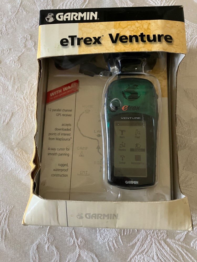 Garmin eTrex Venture Outdoor Handheld GPS w/ Manual,Box and cord Tested