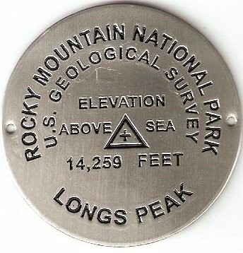 Rocky Mountain National Park – Longs Peak Elevation Benchmark – Hiking Stick
