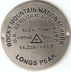 Rocky Mountain National Park – Longs Peak Elevation Benchmark – Hiking Stick
