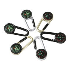 FOR For compass Keychain Clip with Red Arrow North Indicator Metal Carabiner