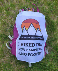 NH48 Finisher Flag. Personalized with the last mountain you hiked!