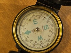Engineer Lensatic Directional Compass 2″ Made in Taiwan Vintage Neat History
