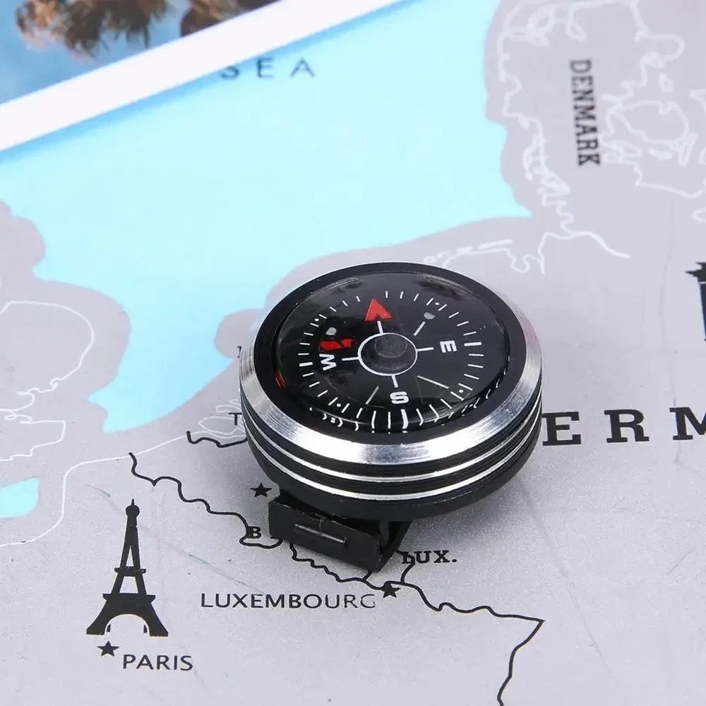 1Pc Slide on 25MM Watch Wrist Band Strap Compass For Outdoor Survival Tools Gift