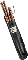 3 Piece 55″ Detachable Pine Wood Walking/Hiking Stick with Metal Tip, Reinforced