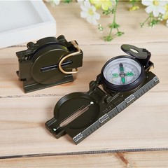 2026 NEW STYLE 3IN1 MILITARY HIKING CAMPING LENSATIC COMPASS LENS RULER OD Green