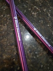 Black Diamond Trail Explorer 2 Trekking Poles Purple Mulberry Hiking Sticks Pair