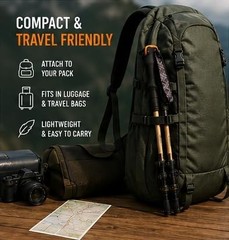 GOODE Bamboo Trekking Poles – Lightweight Adjustable Hiking Poles with Natural