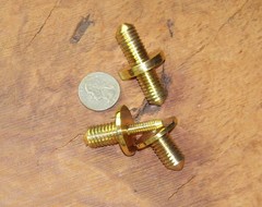 JWL Two (2) Solid Brass Connectors Couplers (1/2″ x 13) to split Canes in two