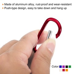 Clip Belt Keychain Compass, 7 in 1 Set, Multicolor