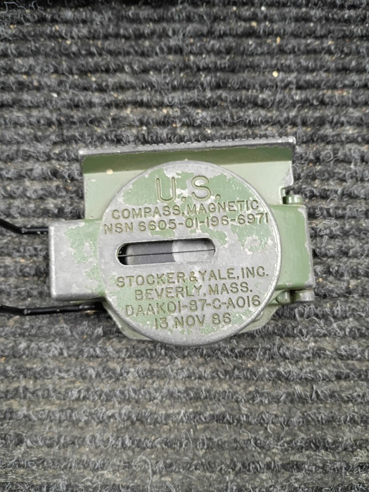 Cammenga Model 3H USGI Military Issue Tritium Lensatic Compass USA Made 1986