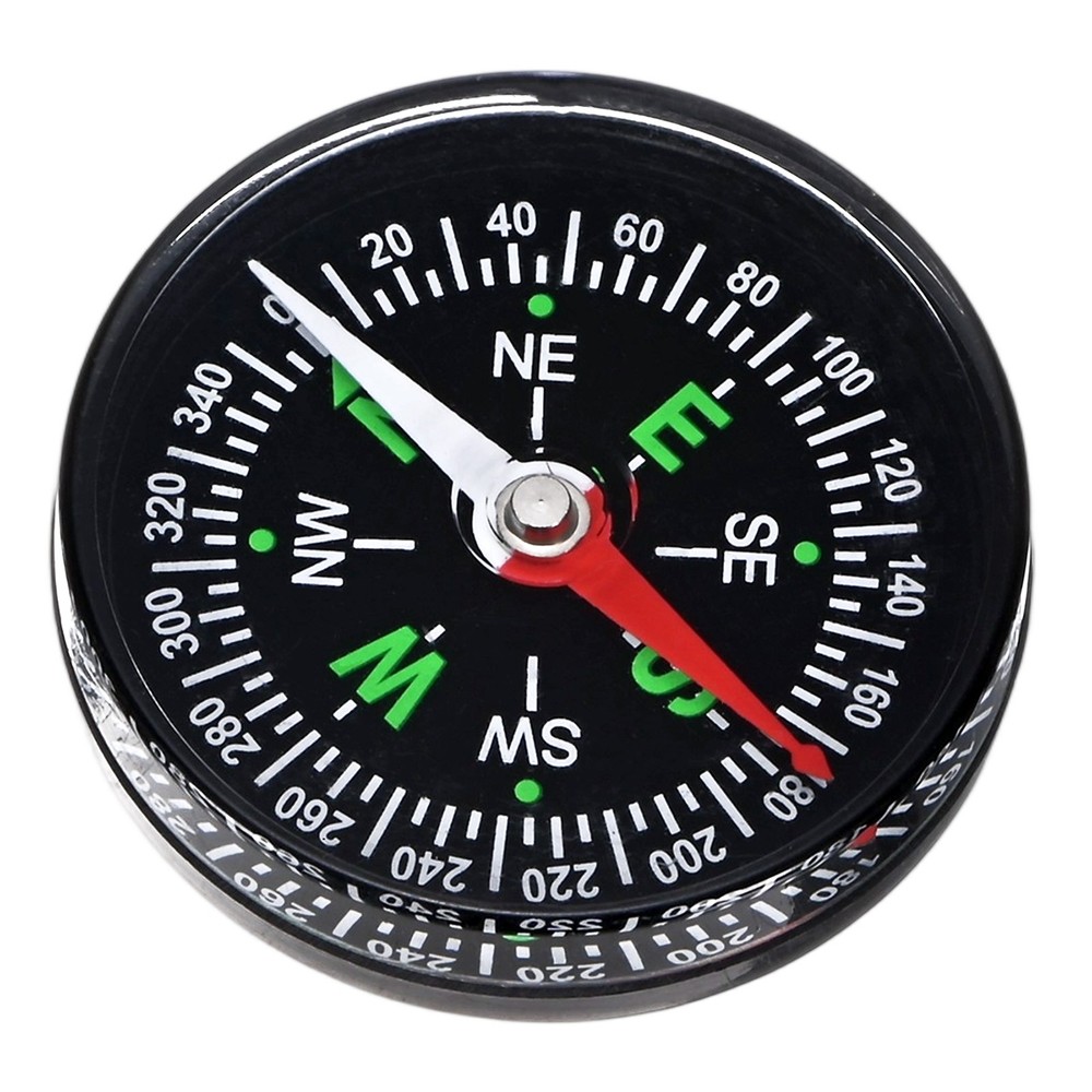 40mm Mini Compass [1PCS] – Pocket Oil Filled Small Compass Bulk – [Black]