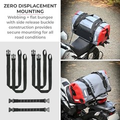 DryBag Motorcycle Tailbag – 100% Waterproof Dry Bag I Universal Luggage & 55L