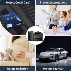1 Pack Faraday Pouch Bag for Phone and Car Keys, RFID Signal Blocking Holder,