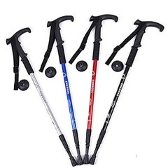 Walking Sticks Lightweight Trekking Poles T Anti-Slip Handle Design Adjustable