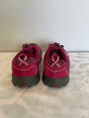 Keen Girls Parker low-top leather sude hiking shoes magenta pink Size 13