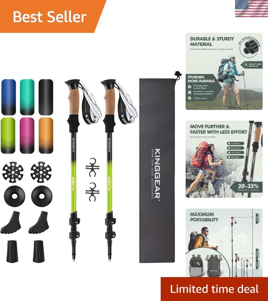Nordic Walking Stick, TP1 Hiking Poles Retractable Lightweight 7075 Aluminum,…