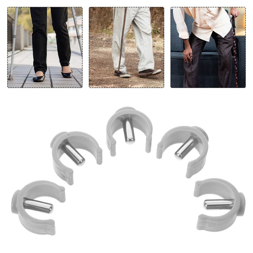 20 PCS Trekking Pole Tips Protectors Crutch Handle Grip Accessories