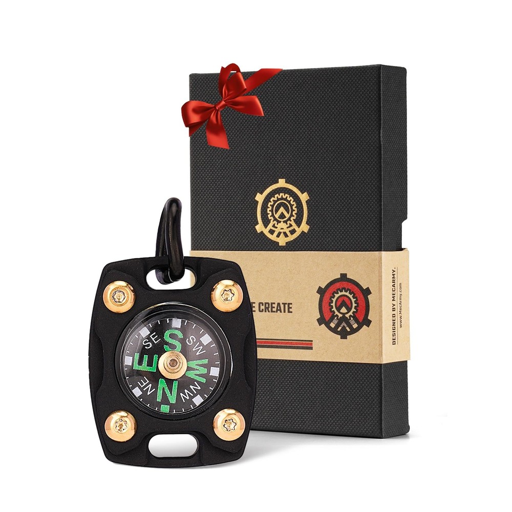 CMP Mini Titanium/Brass Compass, Luxury Survival Pocket Compass – Gift…