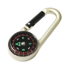 FOR For compass Keychain Clip with Red Arrow North Indicator Metal Carabiner
