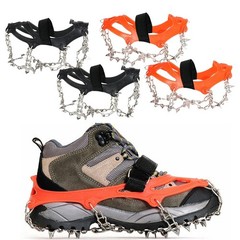 For Outdoor 18 Tooth Stainless Steel Crampons for Hiking Ice Climbing Safety