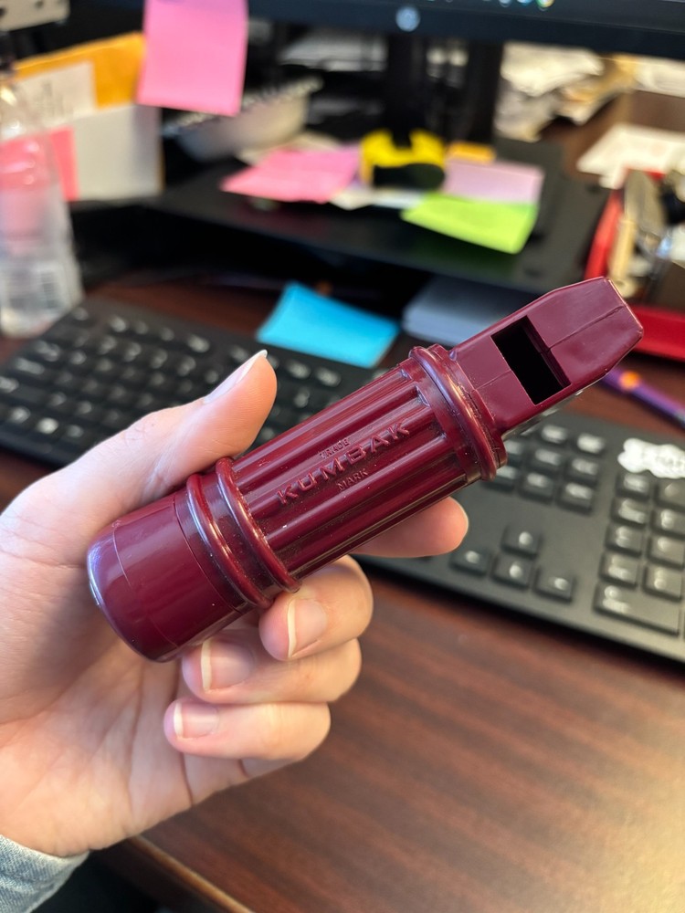 Kumbak Survival Tool – Maroon- Compass, Whistle and Secret Compartment – Germany