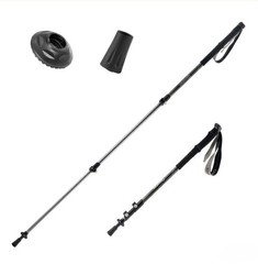 Qunature Hiking Pole, 53″Retractable Lightweight Aluminum Sticks with Quick Lock