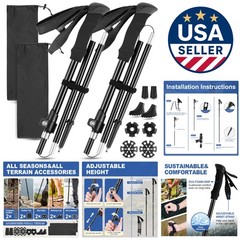 Sturdy Hiking Poles with Carbon Steel Tips – Lightweight and Adjustable Design