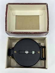 Vintage WFS Engineers Lensatic Compass No. 114 w/ Box Instructions Scouts Hunter