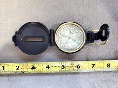 Vintage Compass Engineer Directional Black Textured Case. Display Diagonal 2″ In