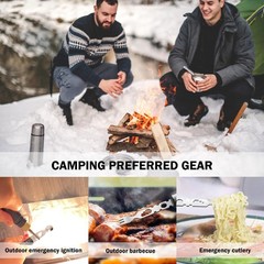Adjustable 15-in-1 Multi-Functional Hiking Stick – Trekking Poles for Outdoor Ad