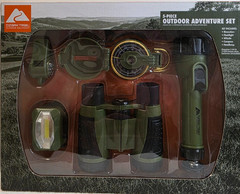 Ozark Trail 5 Piece Outdoor Adventure Set Binoculars Compass Flashlight and More