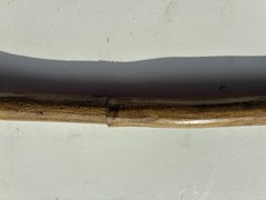 Walking Stick With Whistle And Compass That Unscrews Into Three Pieces