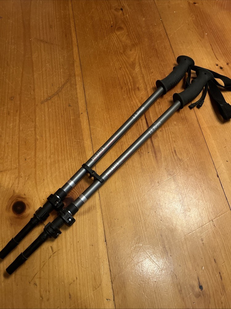 LL Bean Hikelite 4-Season Tele 3 Carbon Power Lock 2.1 Hiking Poles