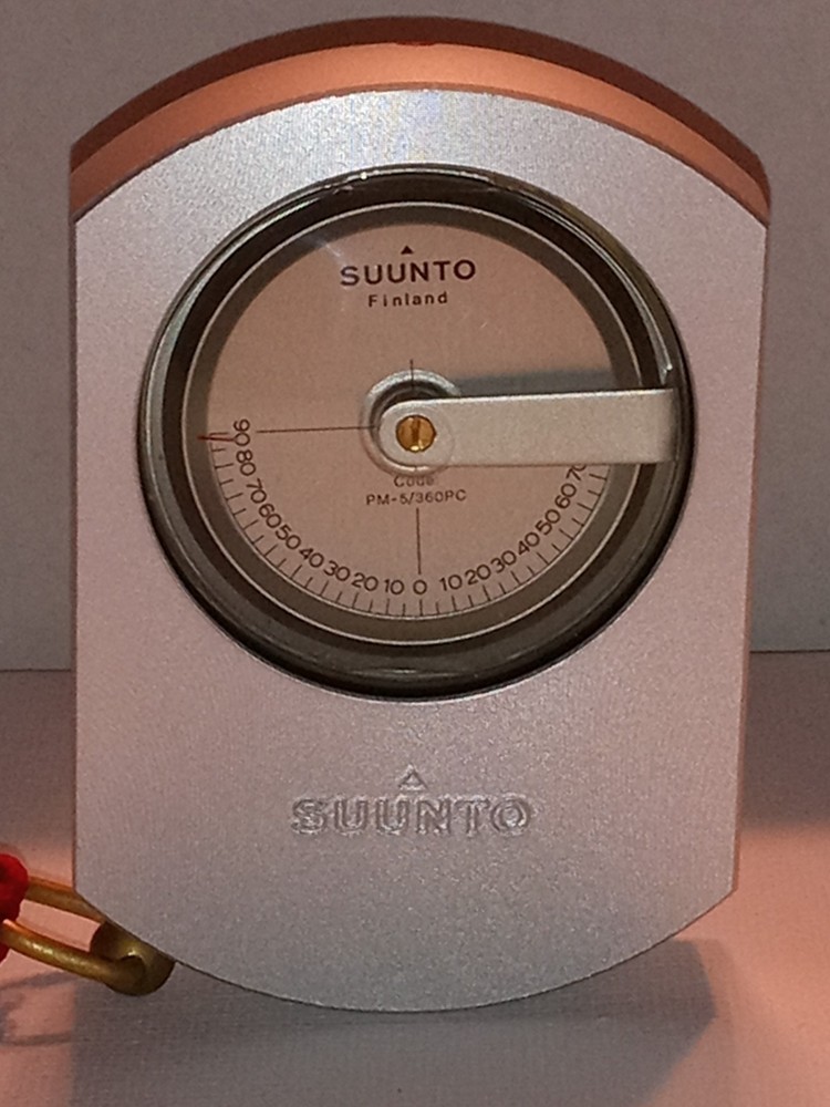 Mint 1972 Vintage Suunto PM-5/360 PC Precision Clinometer (NOS) NO BUBBLES