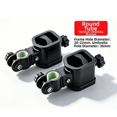 Umbrella Holder Bracket for Camping Cart Fits Round Square Frame 15mm 20mm 22mm