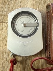 Vintage Suunto Helsinki Precision Clinometer w/ Leather Case Finland – Rare