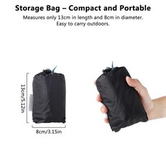 Outdoor Rainproof Rain Skirt Portable Foldable Hiking Skirt Silicone Coat NNMK