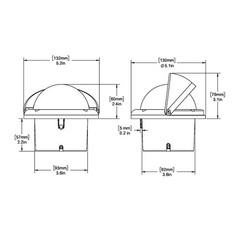 Ritchie HF-743W Helmsman Compass – Flush Mount – White HF-743W UPC 010342138286