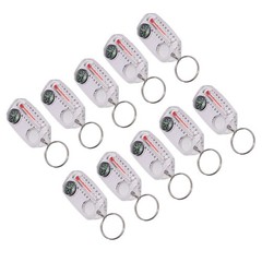 10PCS Portable Compass And Thermometer For Outdoor Adventures Easy To Use
