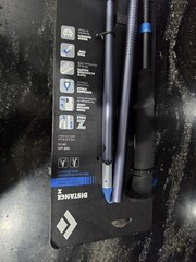 NEW Black Diamond Distance Z Trekking Poles, Pewter, 100 cm. 2 trekking poles