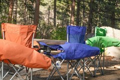 MOUNTAIN SUMMIT GEAR Anytime Chair for Camping, 35 x 34.5 x 21 inches, Blue