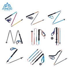 2pcs Adjustable Trekking Poles 110 120 130cm Hiking Walking Sticks