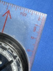Vintage SUUNTO Precise Pathfinder Compass, Made in Finland 3.25″ x 2.25″