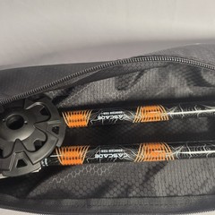 Cascade Mountain Tech Aluminum Trekking Poles Quick Lock EVA Grip Carry Bag Pair