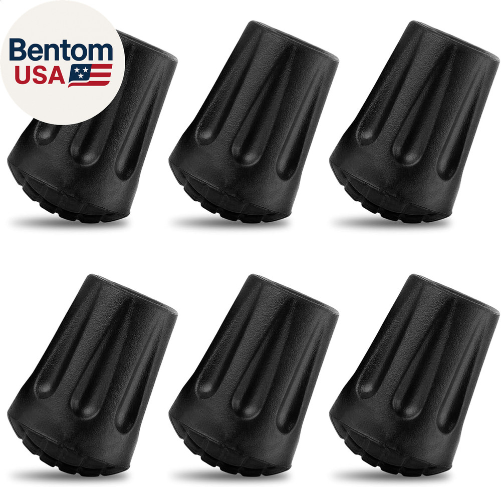 6 Pcs Hiking Pole Tips Hiking Accessories – Cane Rubber Tips Replacement Hiking
