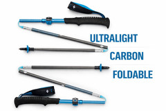 Black Diamond Distance Carbon FLZ Trekking Poles Pair Ultralight Foldable Hiking